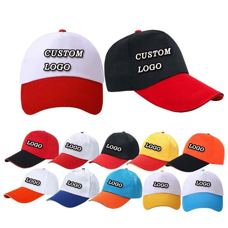 Factory Wholesale 100% Polyester Hard Top Structured Plain 6-Panel Sports Baseball Cap Custom Logo Blank Trucker Cap Hat