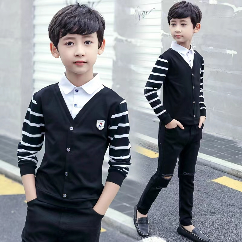 Wholesale Graphic Fashion 1688 Guangzhou Factory Kids Apparel Boy Clothes Printing Comfortable Boy Hoodies Sets