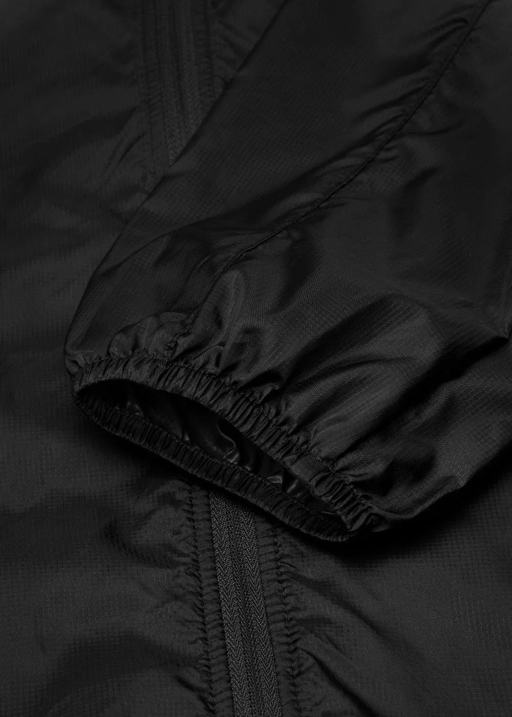 Black Smart Foldable Ultra Light Windproof Parka Jacket Outerwear