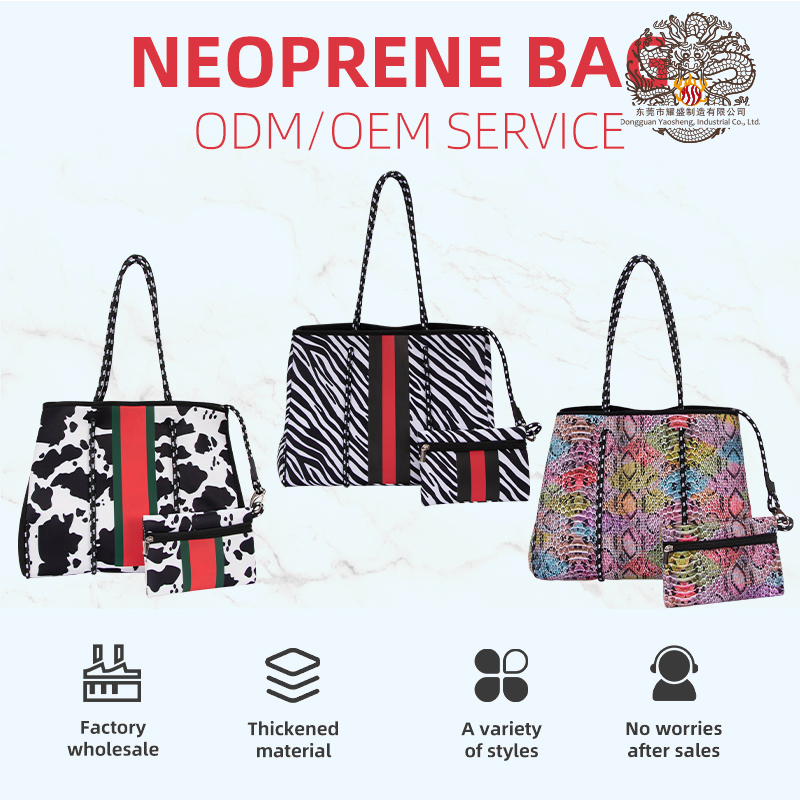 Stylish Waterproof Neoprene Beach Tote Wallet and Handbag