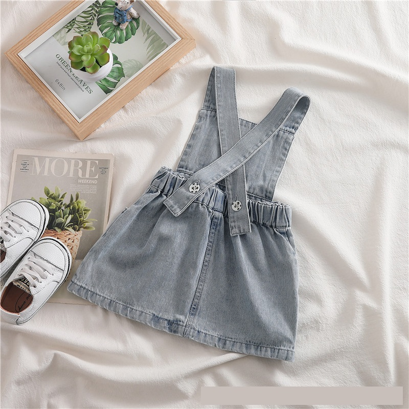 New Fashion Toddler Kids Baby Girl Denim Skirt Jeans Overall One Pieces Princess Children Wear