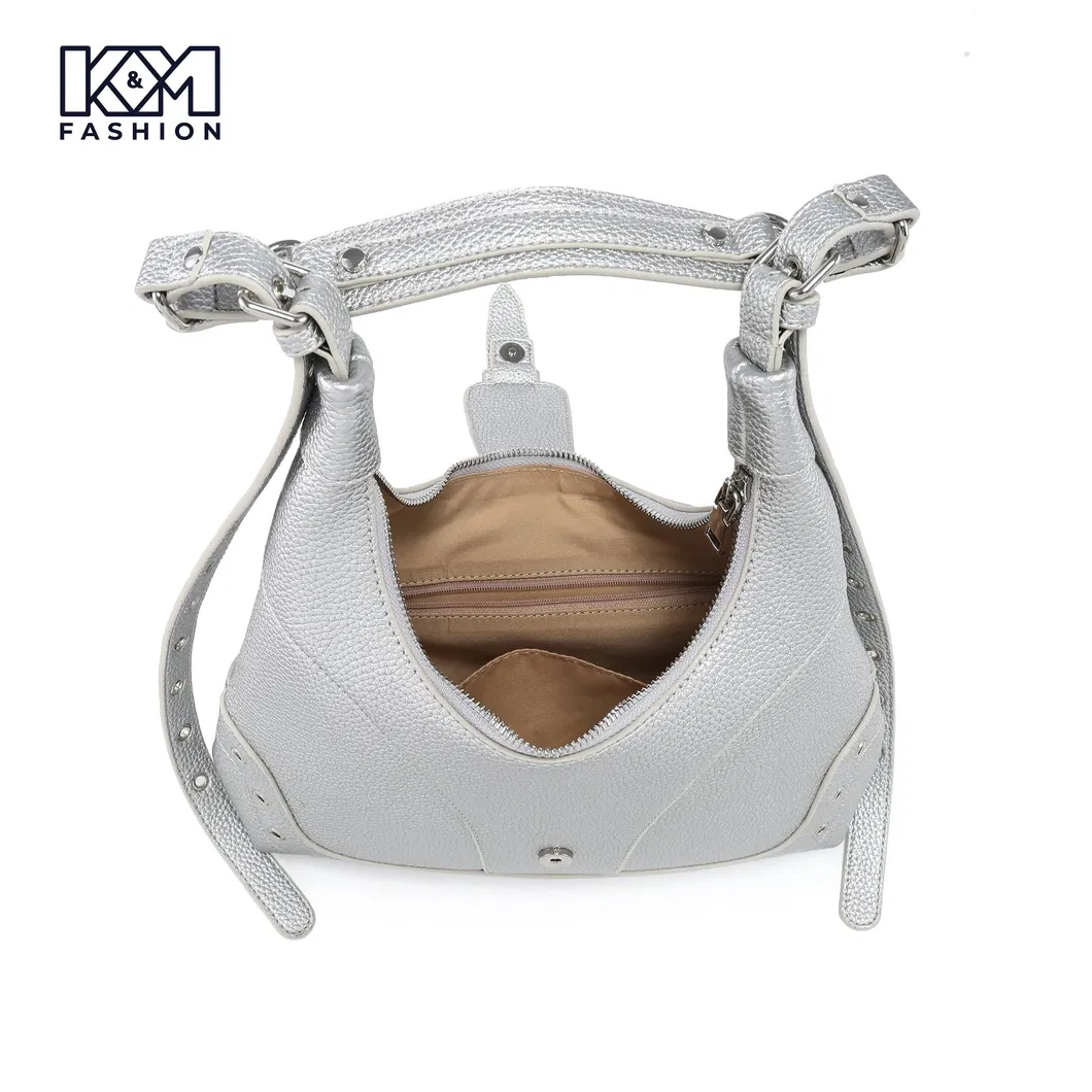 Chic Metallic Hobo Tote Bag 4