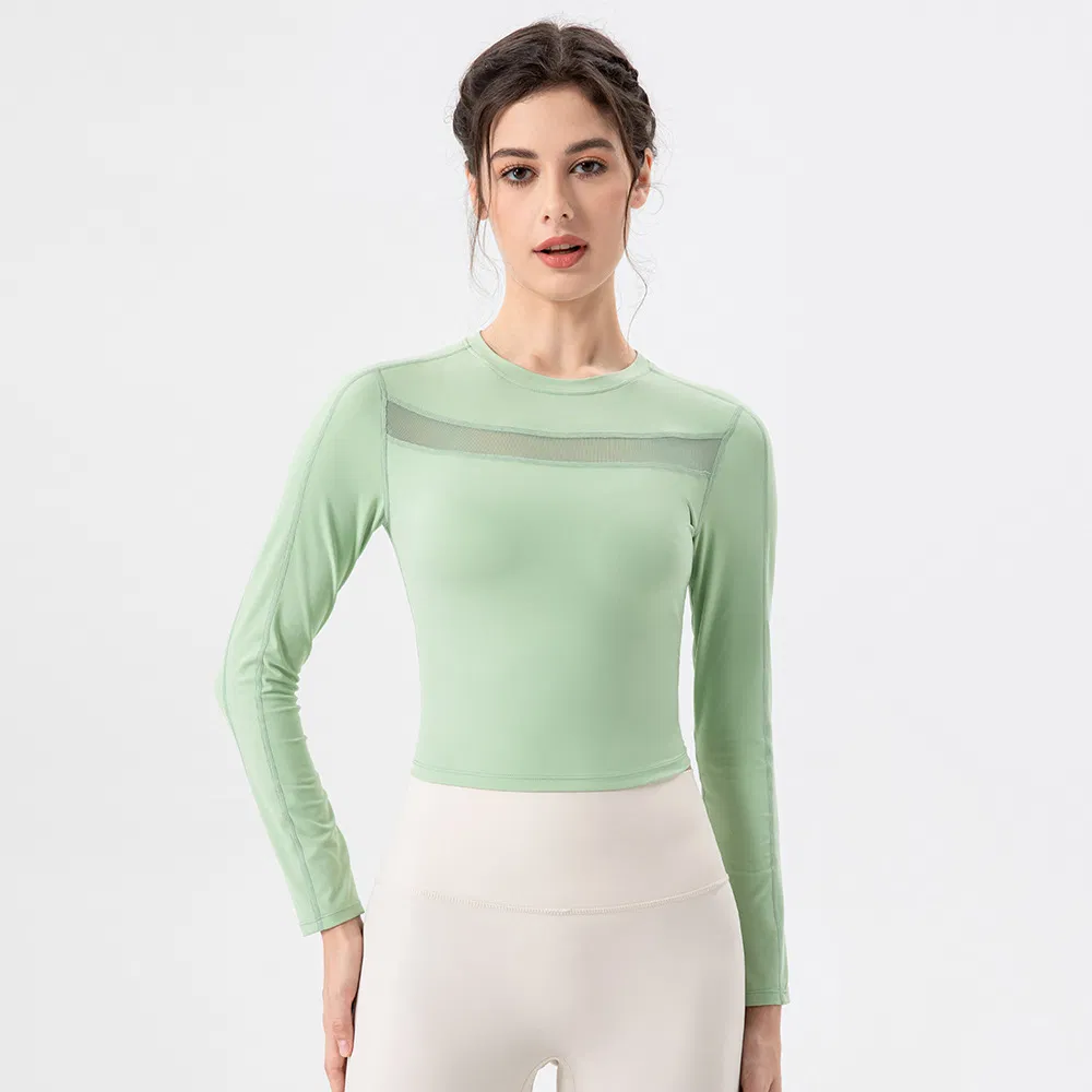 Custom Logo Ladies Pullover Sweater Loose Yoga Wear Casual Fitness Long Sleeve Running T Shirts Warm Women Sports Sweatshirt