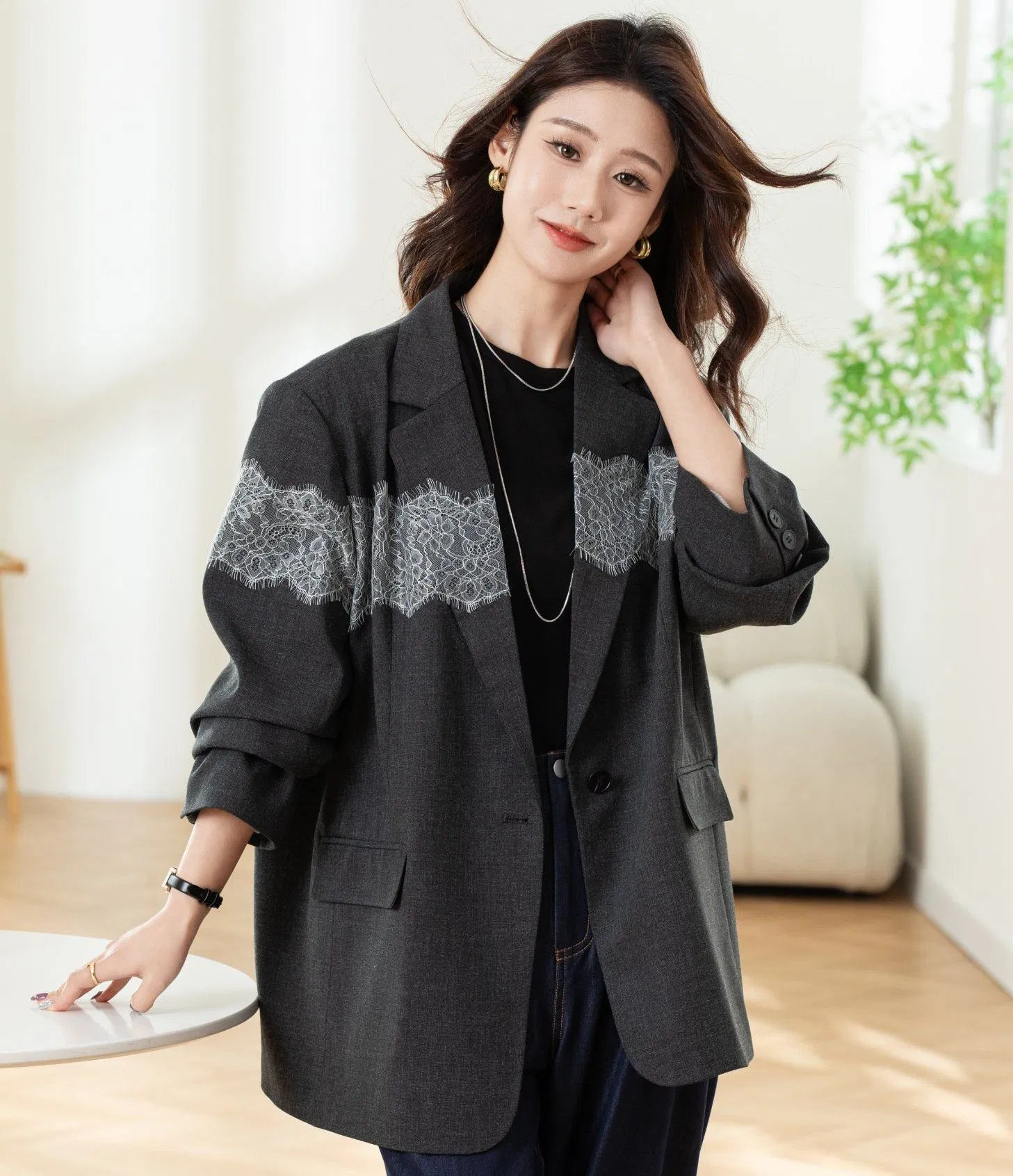 Premium Women's Casual Suit Blazer Outer Wear - Relaxed Fit