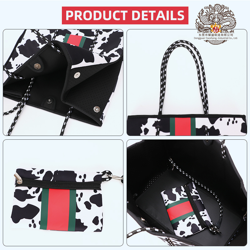 Stylish Waterproof Neoprene Beach Tote Wallet and Handbag