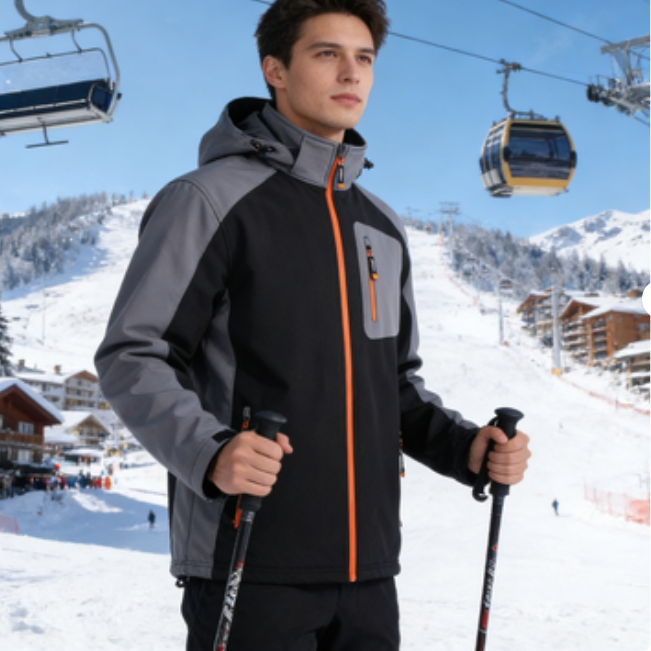 Durable Ski Jacket for Men Women Windproof Snowboard Coat Warm Winter Mountain Climbing Outerwear