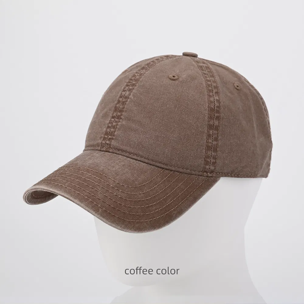 Wholesale Custom Logo Vintage Do Old Water Washing Fashion Cowboy Sport Shade Hat Baseball Cap