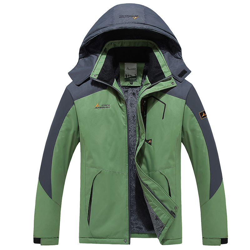 Unisex Fleece-Lined Outdoor Jacket - Stylish Outerwear for Hiking and Trekking