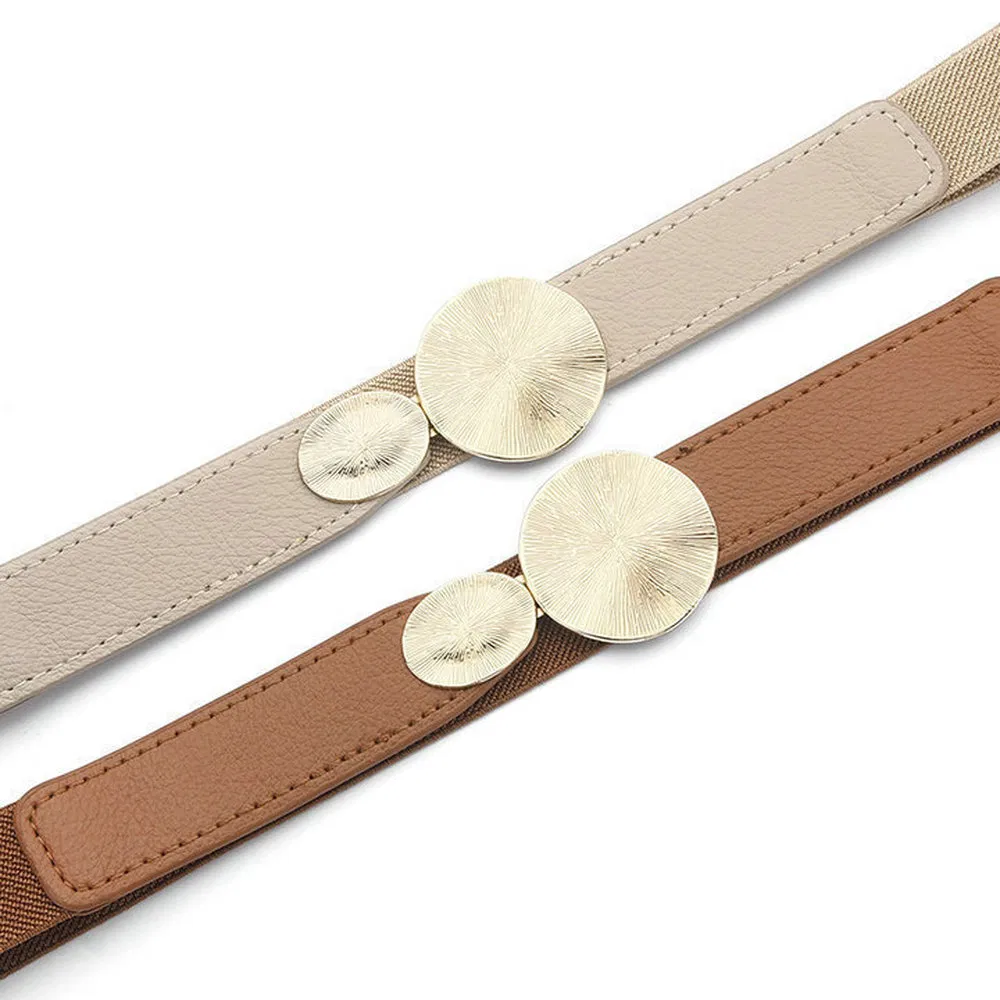 Fold Resistant Not Easily Cracked Lady PU Waist Belt for Workwear