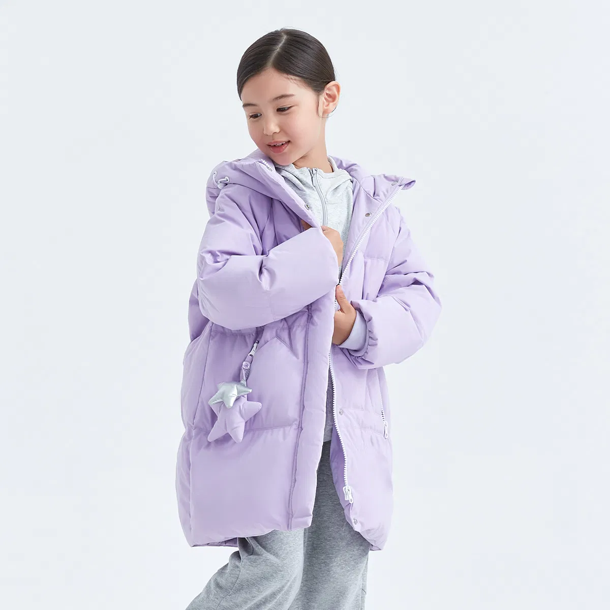 Boys′ Hooded Down Jacket Autumn/Winter New Children′ S Edition Zipper Thick Kids Winter Jacket Outerwear