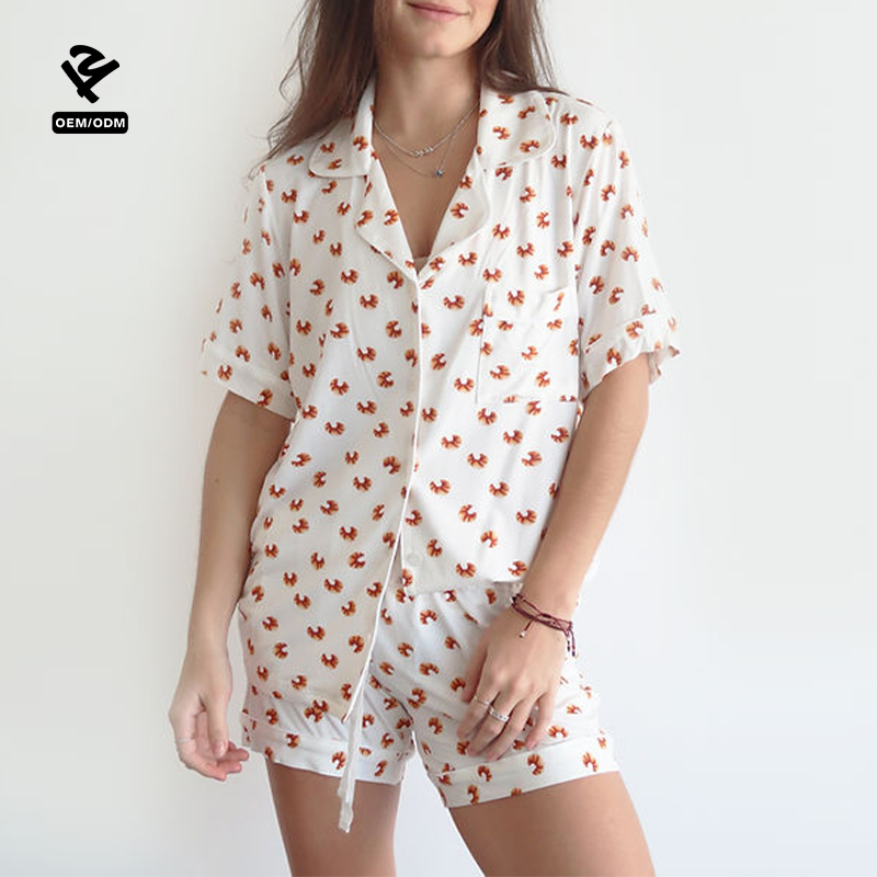 Cozy Bamboo Modal Cotton Pajamas Soft Womens Two Piece Loungewear