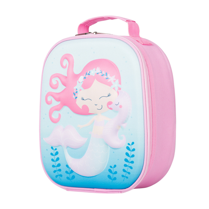 Fashion Insulated EVA Hard Shell Engraved Cartoon Thermal Girls Unicorn Insulated Lunch Bag for Children Kids