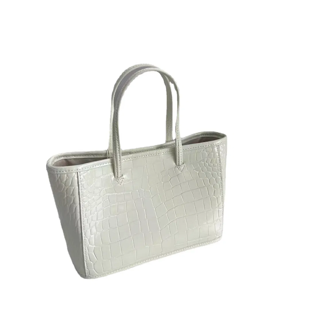 (V671) Light Luxury Alligator Leather Women's Stylish Commuter Tote
