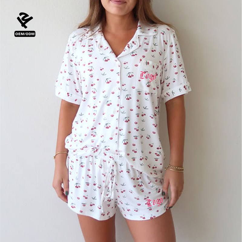 Cozy Bamboo Modal Cotton Pajamas Soft Womens Two Piece Loungewear