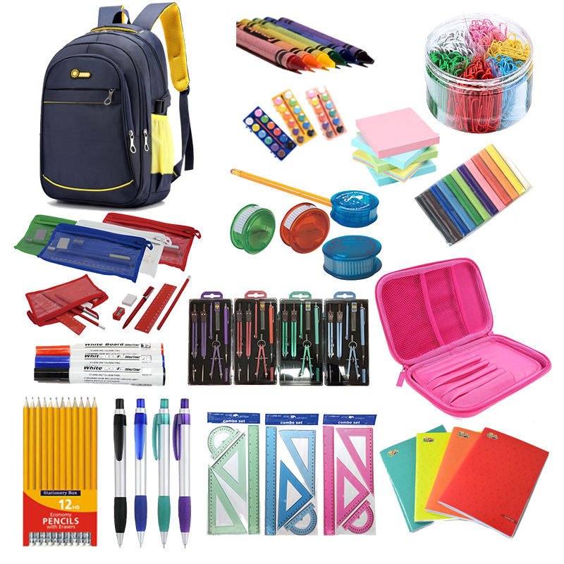 Eco-Friendly High-Quality Durable Materials Essential Personalized Fashion Cheap School Products Cute Kids Gift Student Non-Toxic Promotional Stationery Set