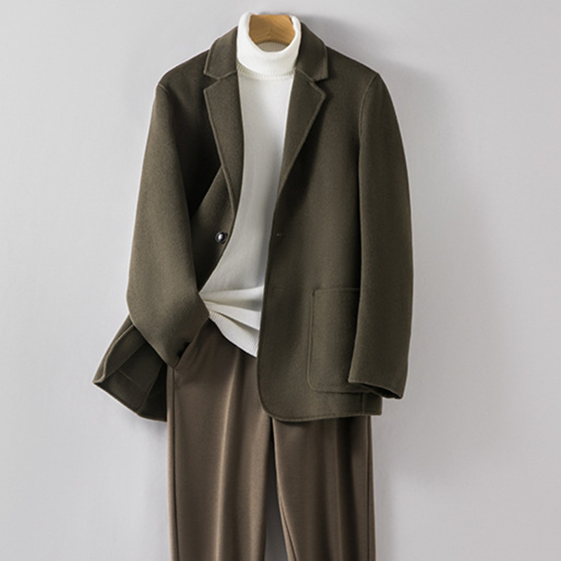 Men's Fashion Distressed Denim Trucker Jacket with Sherpa Lined Collar Denim Men's Outer Wear