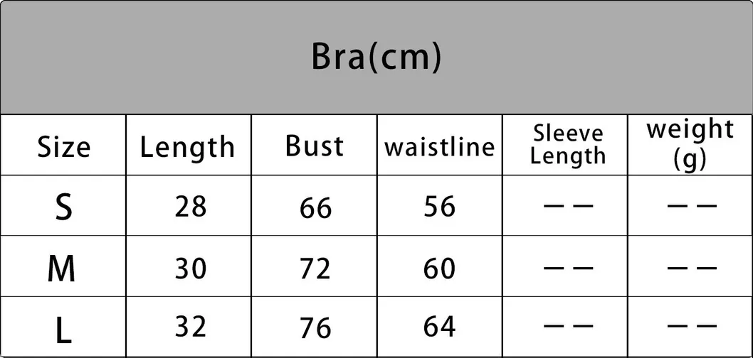 Size Chart 1