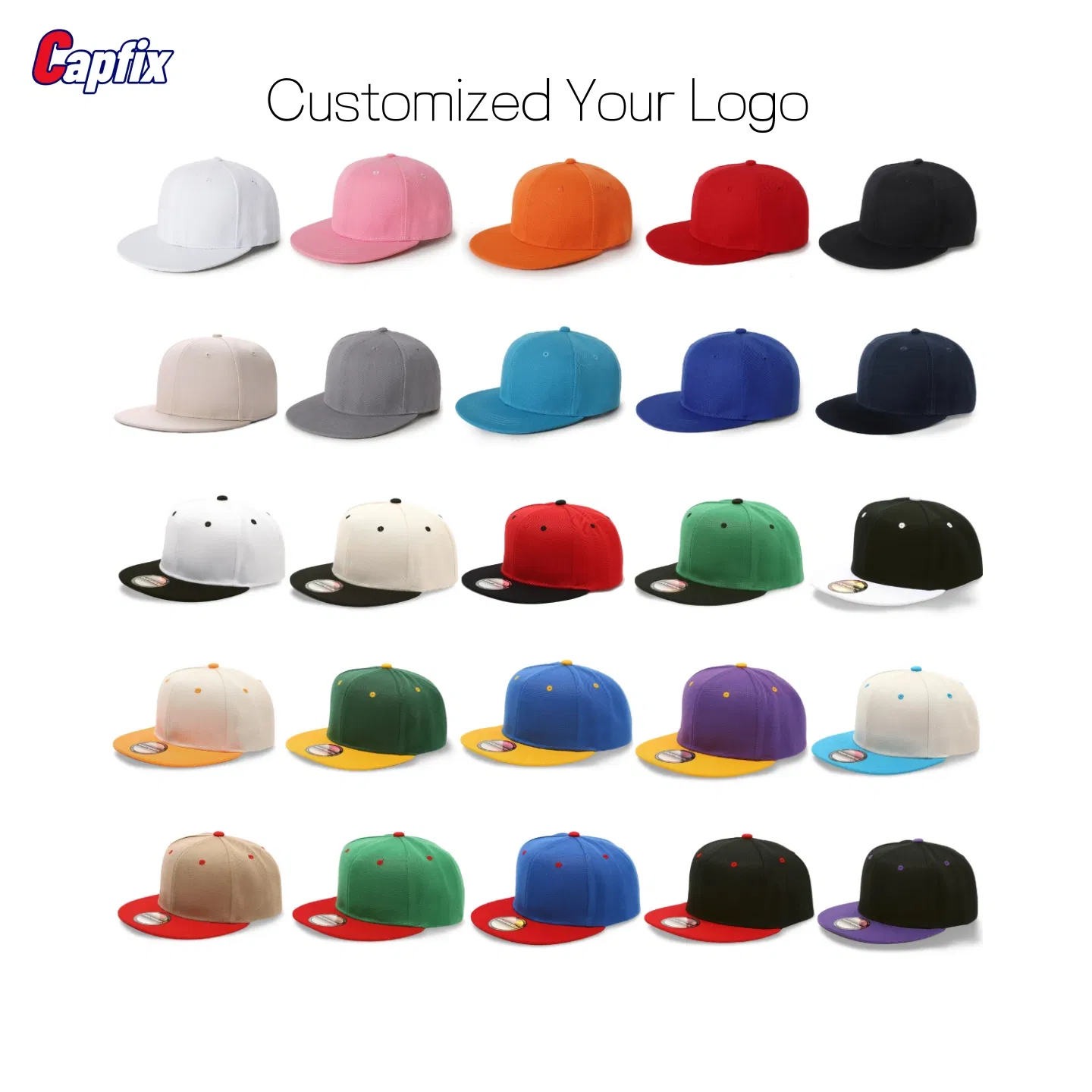 Custom Adult's Golf Sport Blank Embroidery Snapback Hat 6 Panel Gorras Baseball Caps