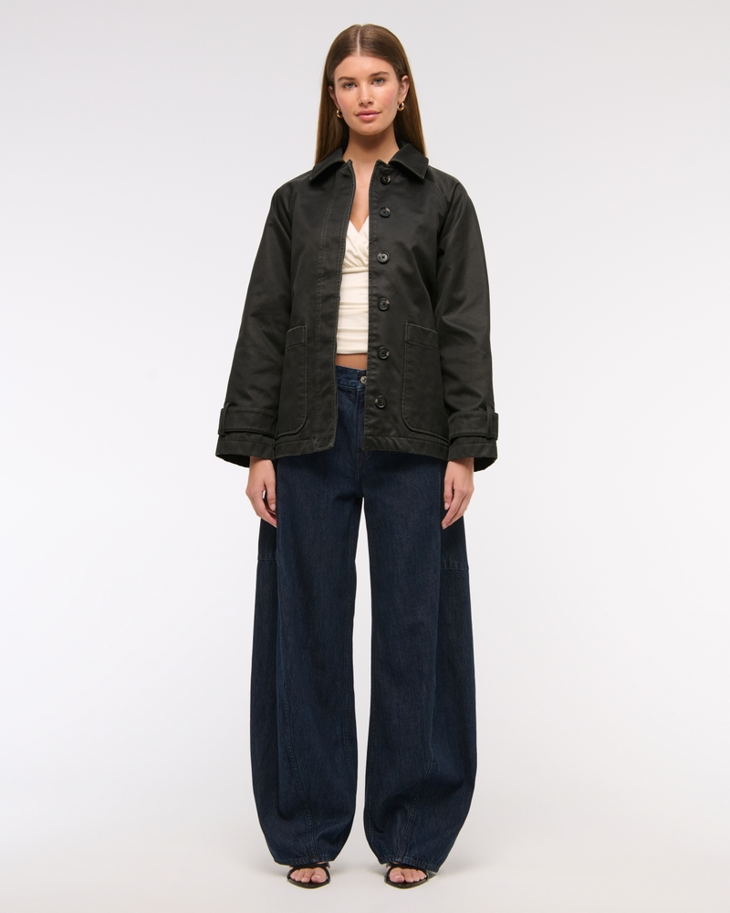 Custom Windproof Casual Streetwear Stand Collar Jacket Active Wear Outdoor Sports Women Buttons Fashion Jean Denim Jackets