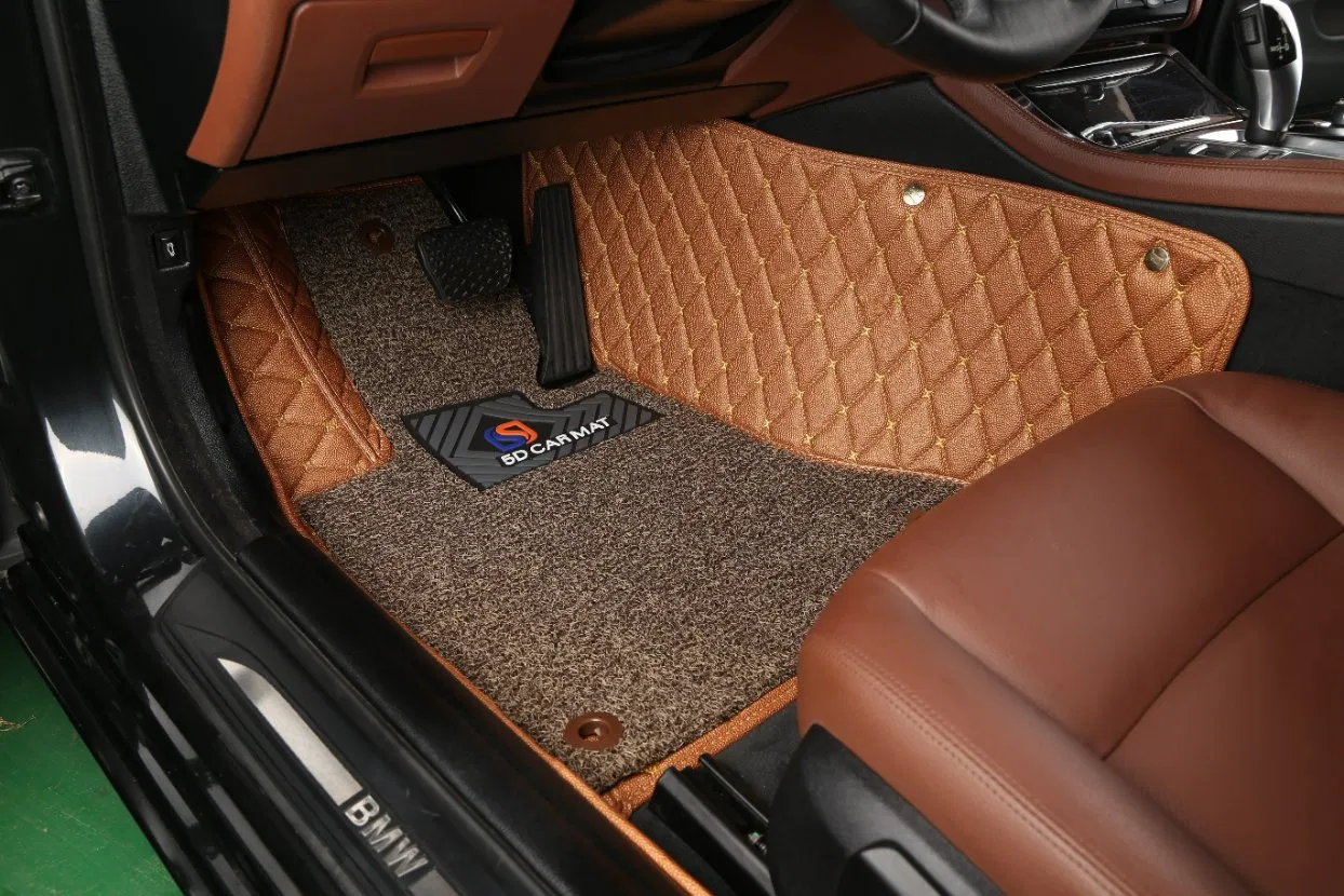 Car Accessories for Women Car Accessories Luxury Double Layer with Coil Mat Hand Sewing Leather Customize Factory Wholesale 7D Car Mats Sengar Brand