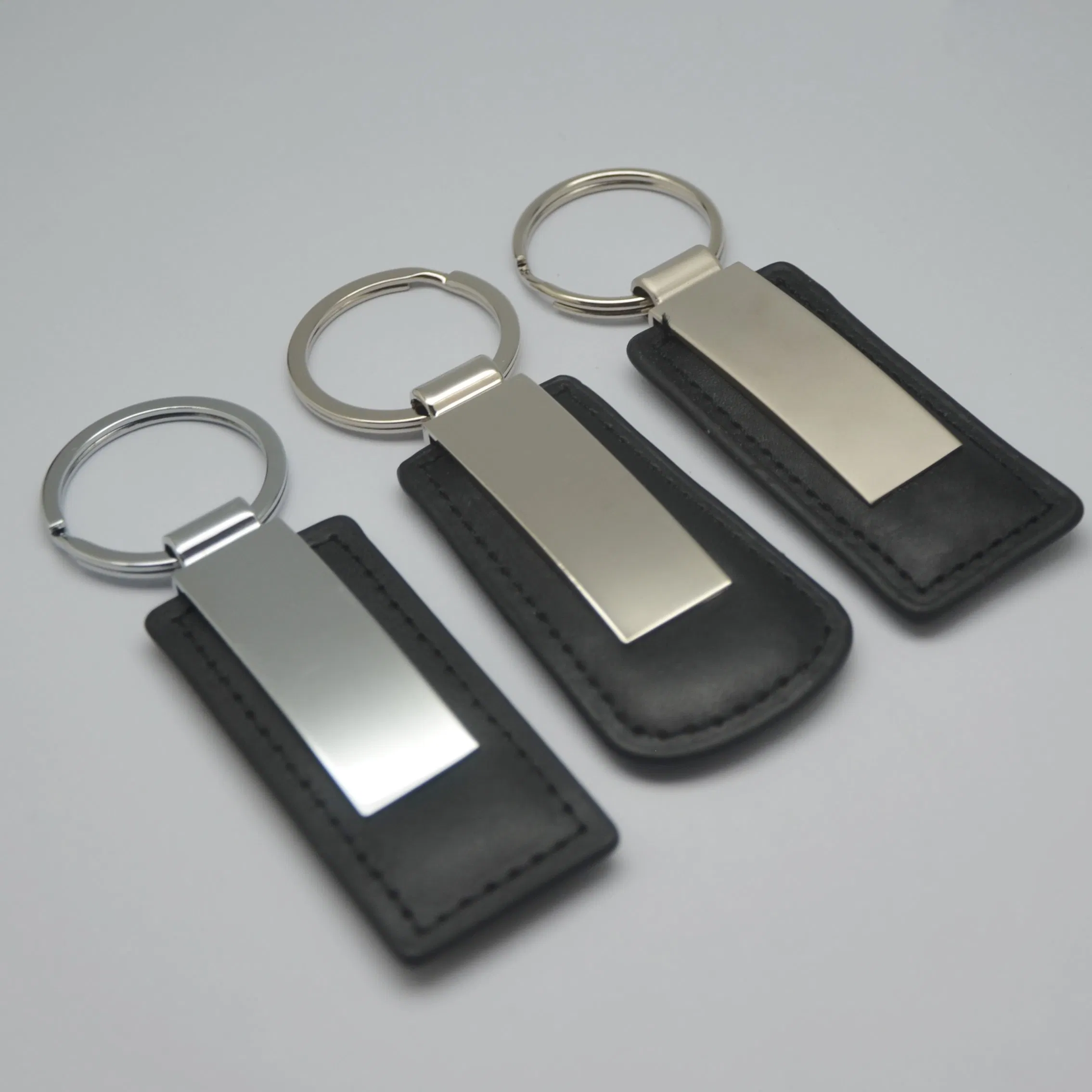 Customizable Luxury Custom Key Holder Key Chain Genuine PU Leather Personalized Keychain Accessories
