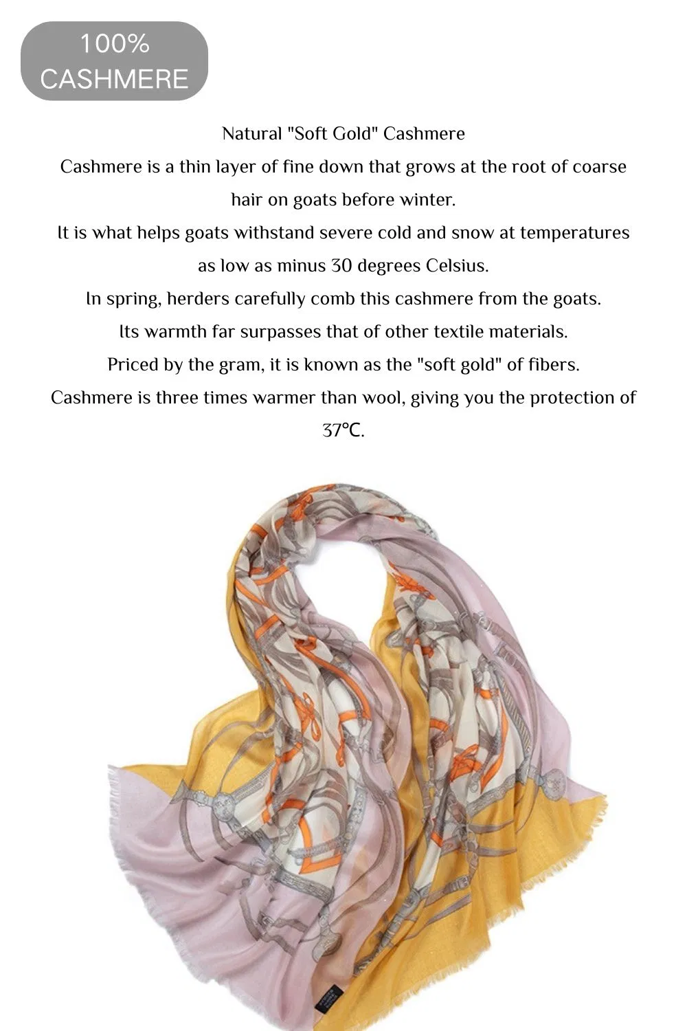 Lightweight Cashmere Fashion Floral Shawl Scarf Breathable Delicate Four Seasons