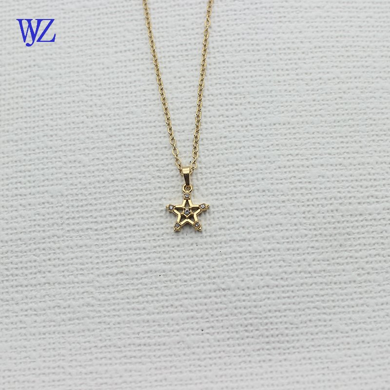 Fashion Wholesale Jewelry Necklace with 24K Gold Stainless Steel Titanium Steel and Customizable Logo