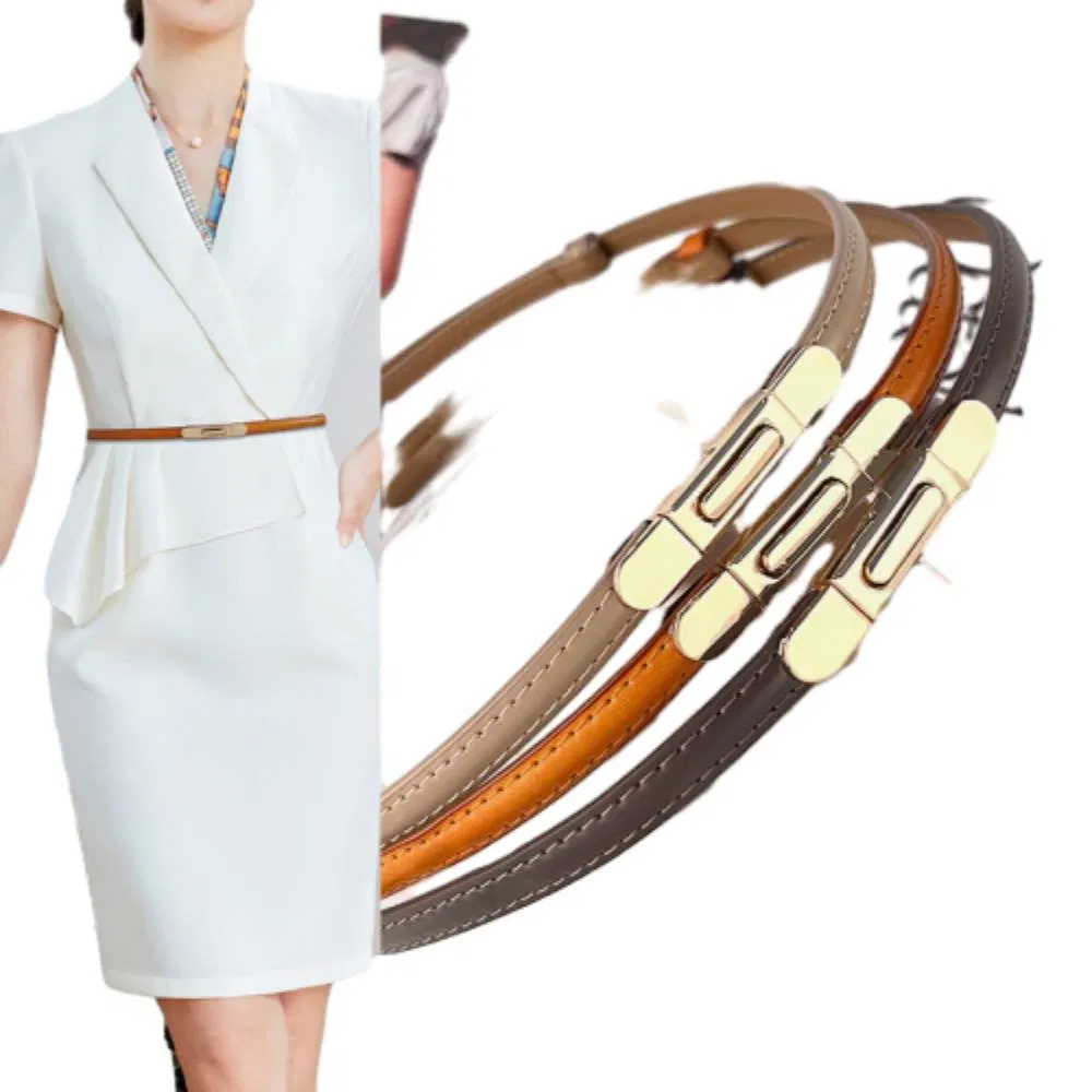 Best Seller Wholesale Thin Belt Leather Women's Belt Versatile Fashion Accessories