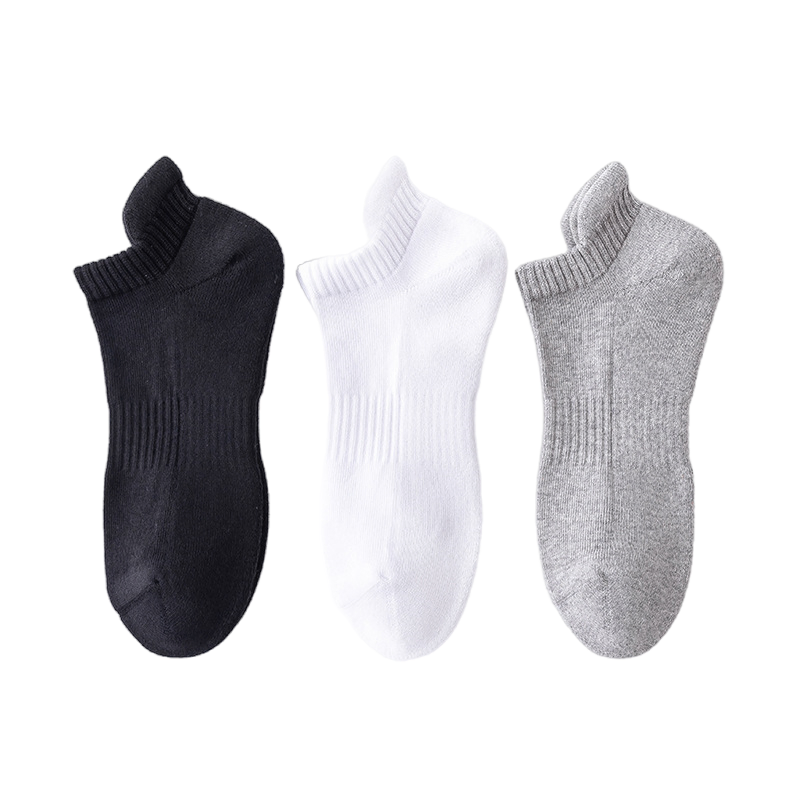 Cushioned Ankle Middle Crew Socks for Men's Athletic Activities