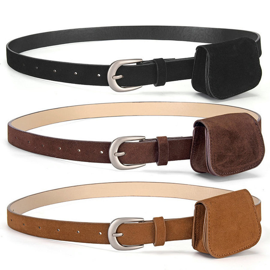 Not Easily Cracked Lady PU Dress Waist Belt for Workwear