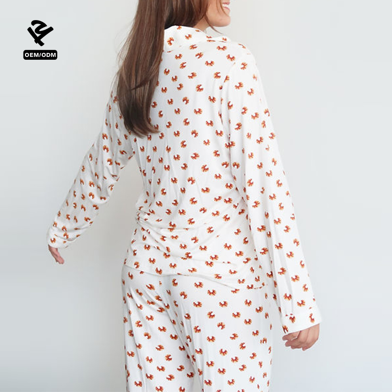 Cozy Women's Cotton Bamboo Modal Pajamas Comfortable Two Piece Loungewear