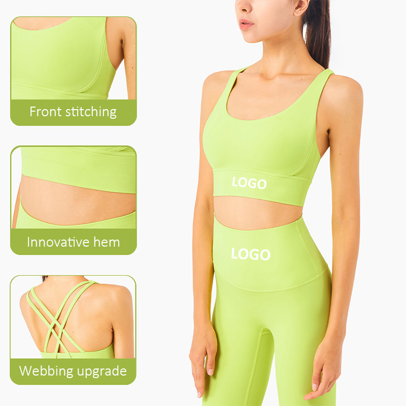 Wholesale Factory Lemon Yellow Yoga Clothing Set Slim Fit Casual Yoga Pants Shorts Bra Cycling Gym Running Fitness Dopamine Sports Yoga Wear