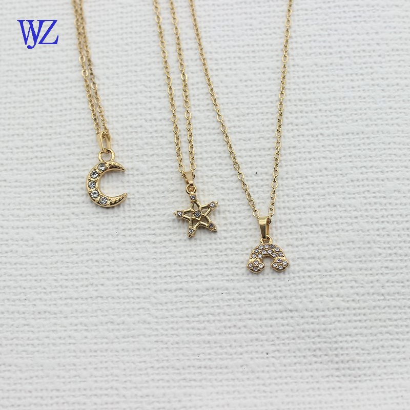 Fashion Wholesale Jewelry Necklace with 24K Gold Stainless Steel Titanium Steel and Customizable Logo