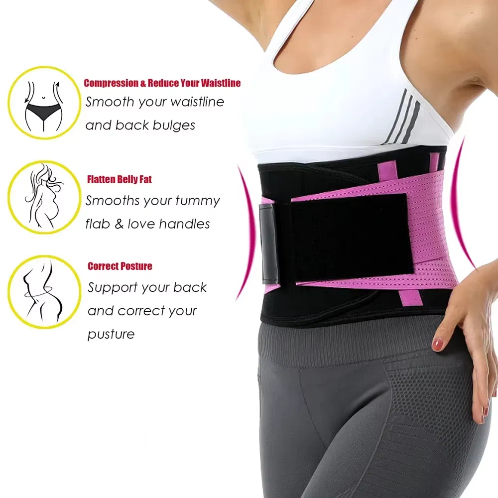 2025 Women's Sport Wear Waist Brace Belt Latest Design with Adjustable Compression Straps XXL Size for Adults