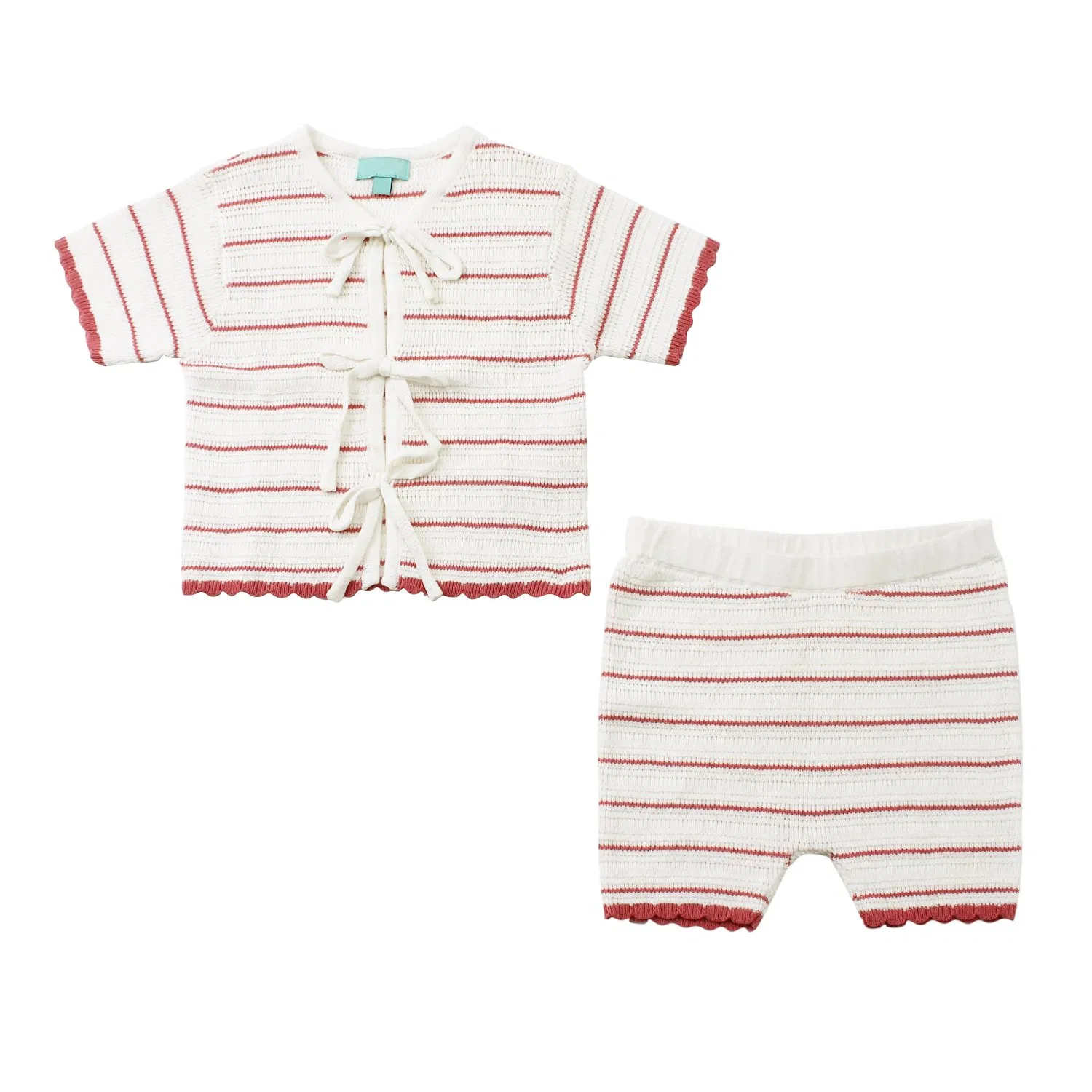 Adorable Stripes Knit Sweater Suit for Baby Boys and Girls Kids Clothes Fashion Clothing Baby Wear