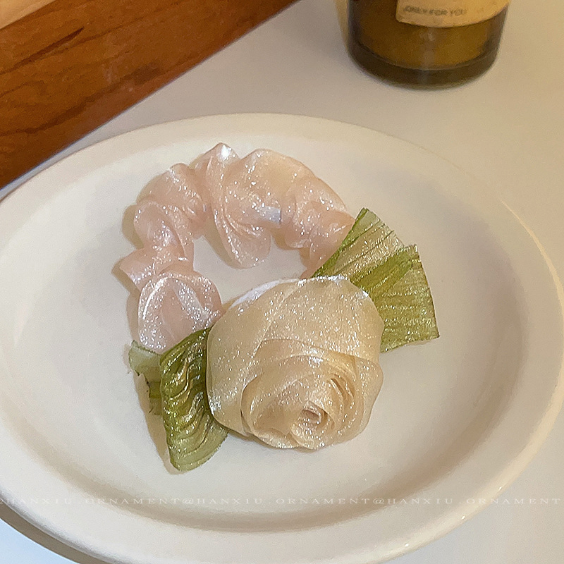 Large Scrunchie Fresh Ponytail Leather Band Head String Hair Accessories