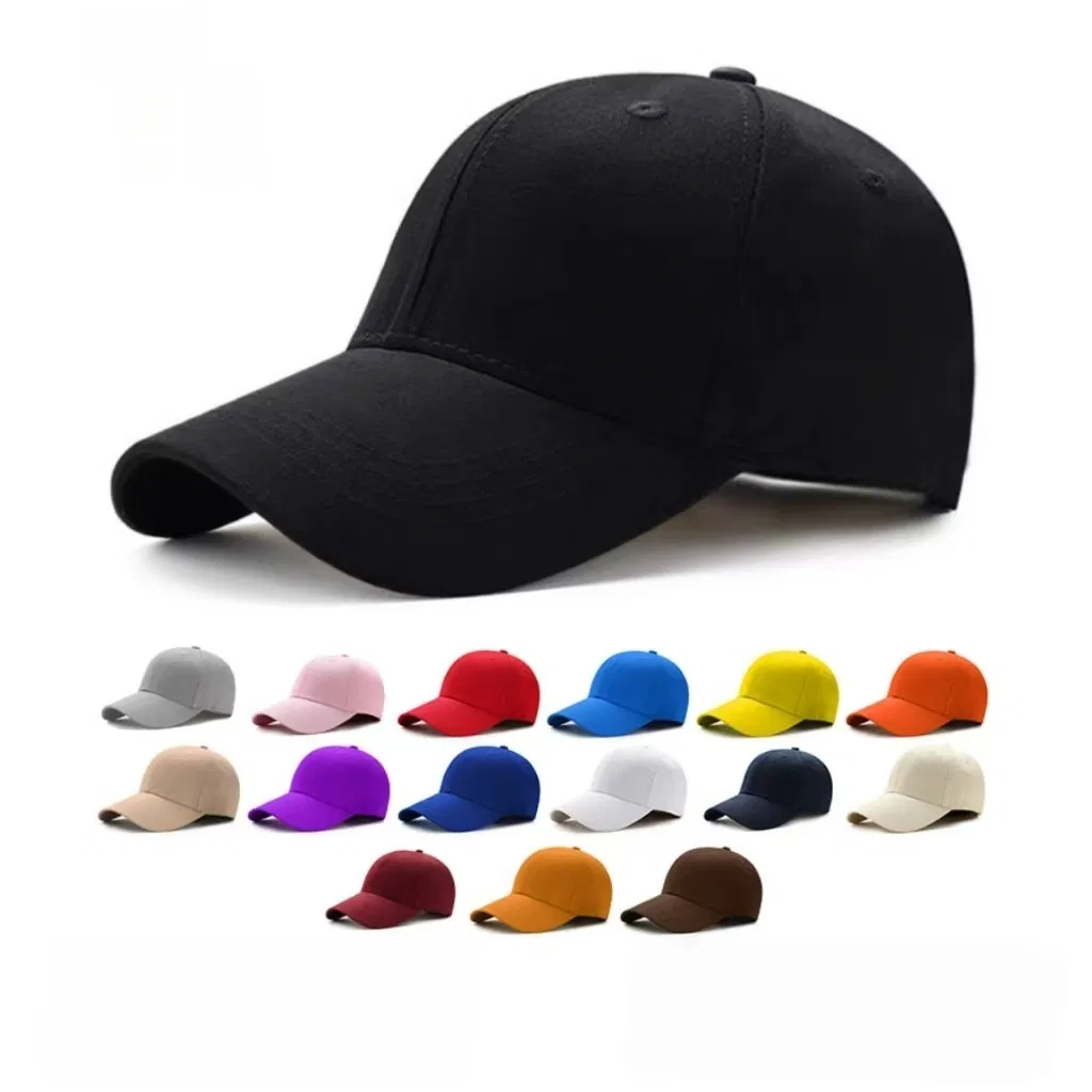 Classic Basic Cotton Twill Baseball Caps for Customized Branding Hats