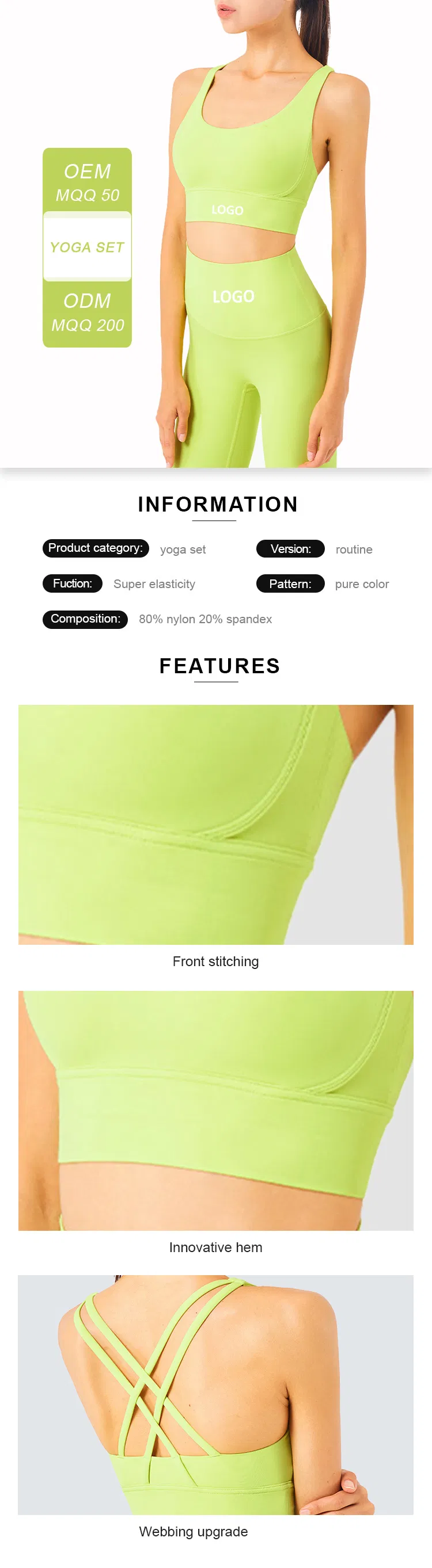 Yoga Clothing Set Detail 1