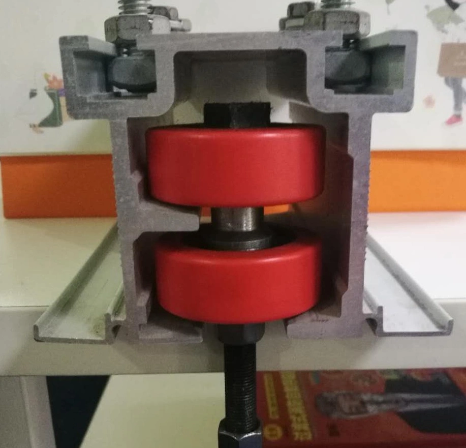 Top Hanging Aluminum Partition Track and Wheel Sliding Movable Wall Accessories