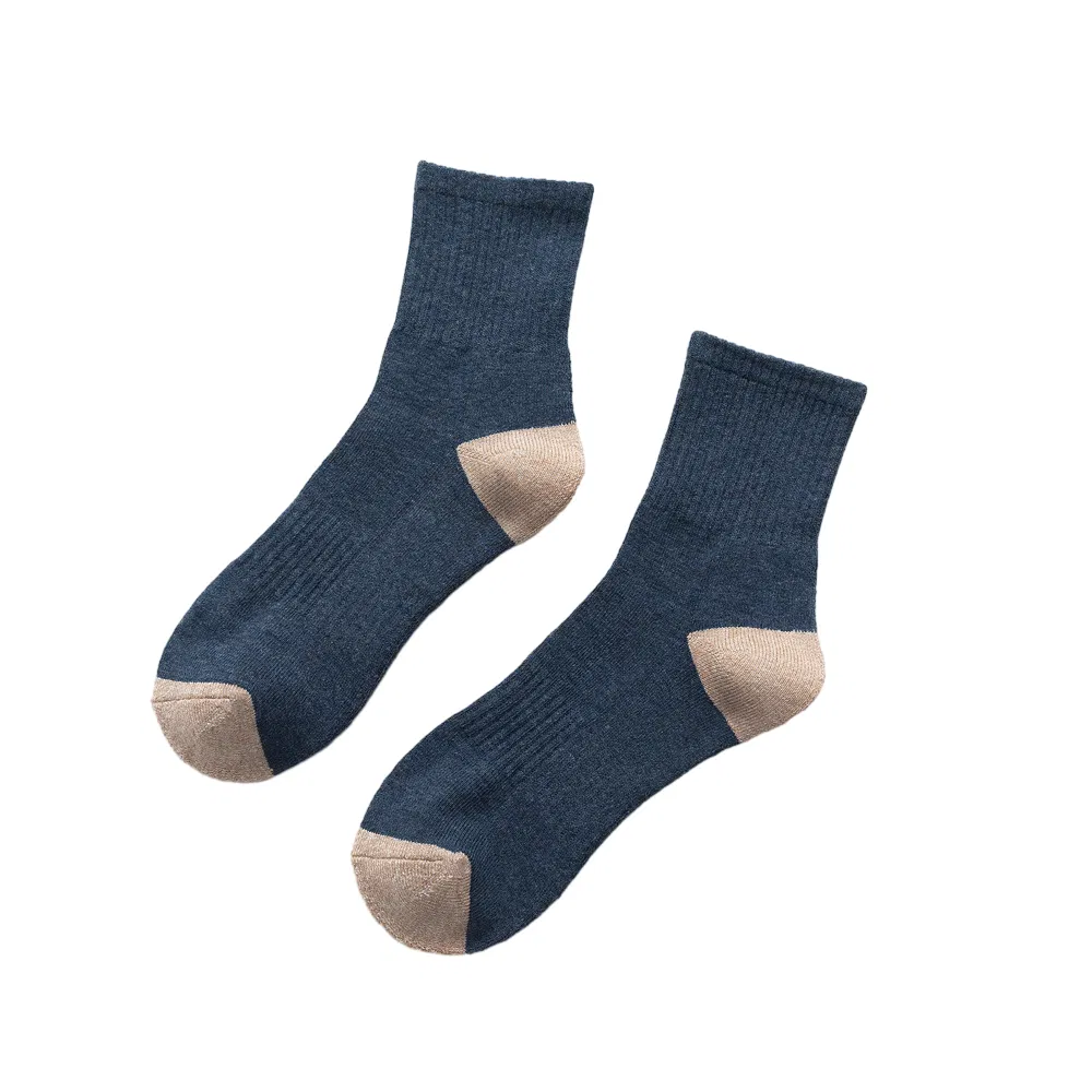 Cushioned Ankle Middle Crew Socks for Men's Athletic Activities