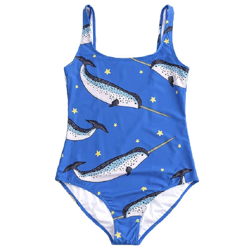 Children One Piece Swimsuit Kid Girls Bathing Suit Little Girls Swimwear Printed Jumpsuit Bathing Suit Summer Pool Beachwear