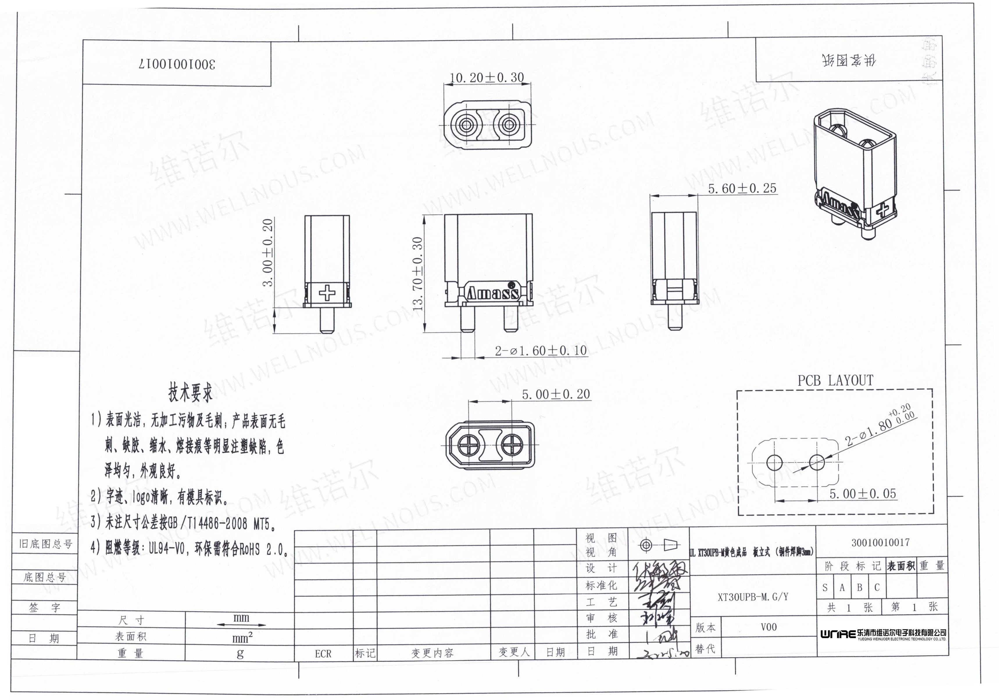 XT30UPB-M Application