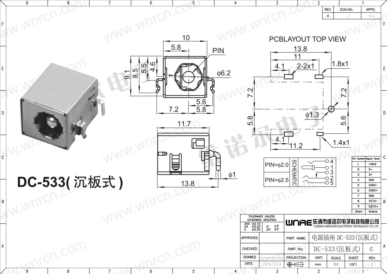 DC Power Socket Detail