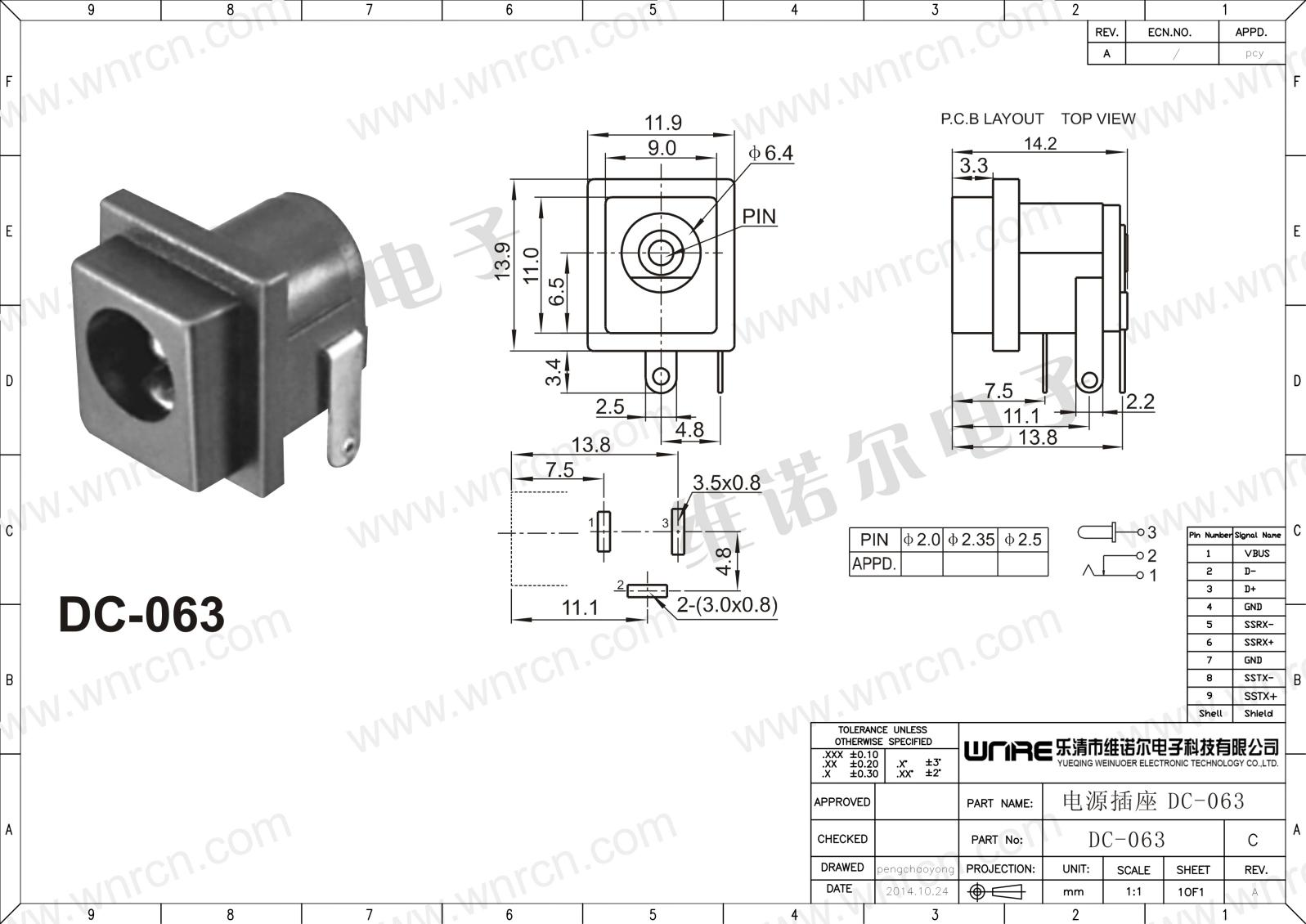 DC Power Socket Product Image 1
