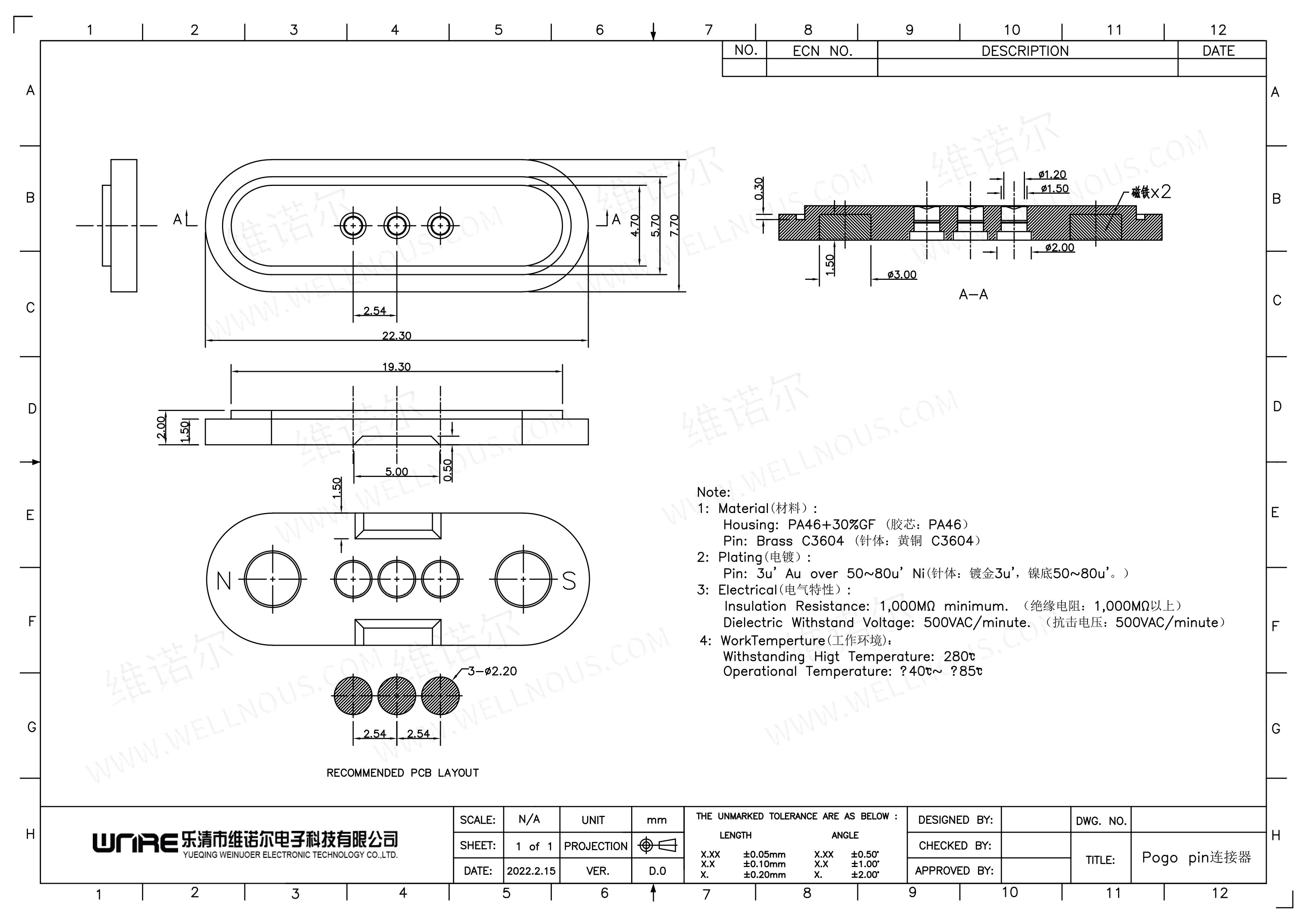 Pogo Pin Connector Details