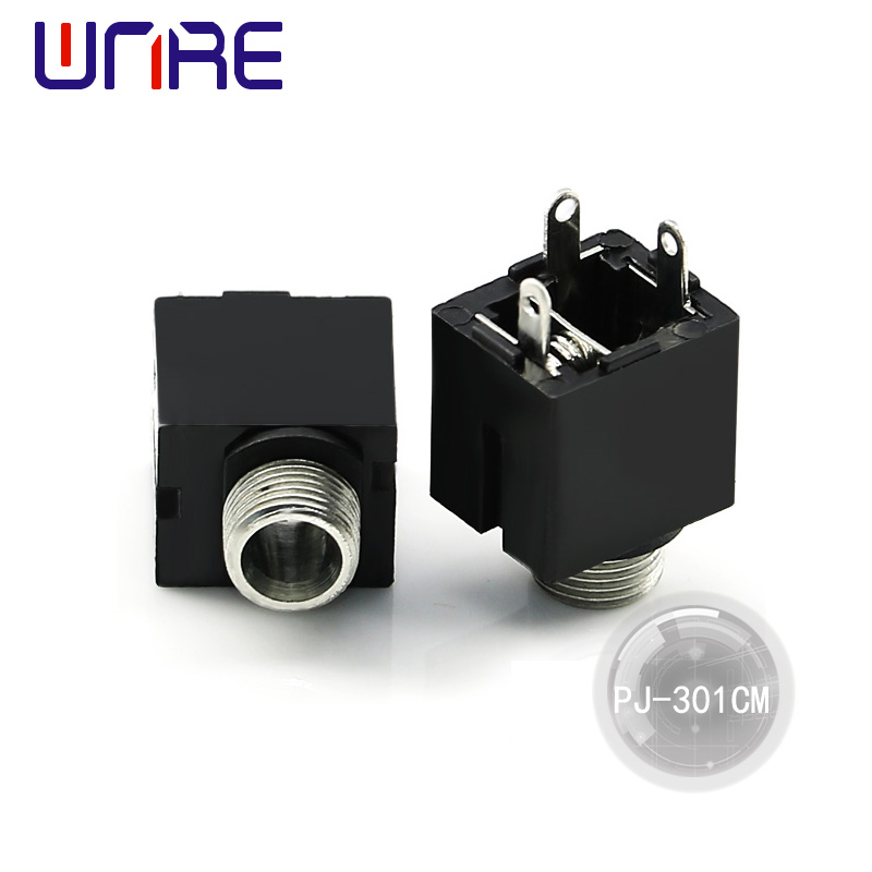 China PJ-301CM Headphone Socket Audio Device, Threaded, 3 pins Manufacturer, Manufacturers