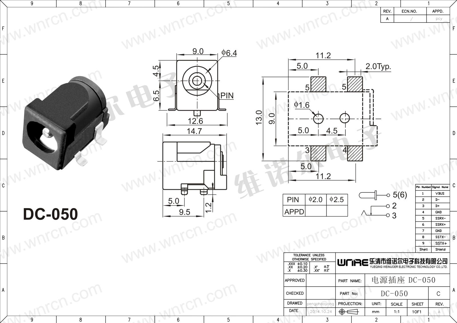 DC-050 Power Socket 1