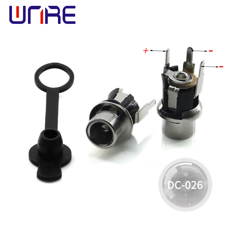China Dc power socket female panel Install connector plugs DC-026 Manufacturers, Factory