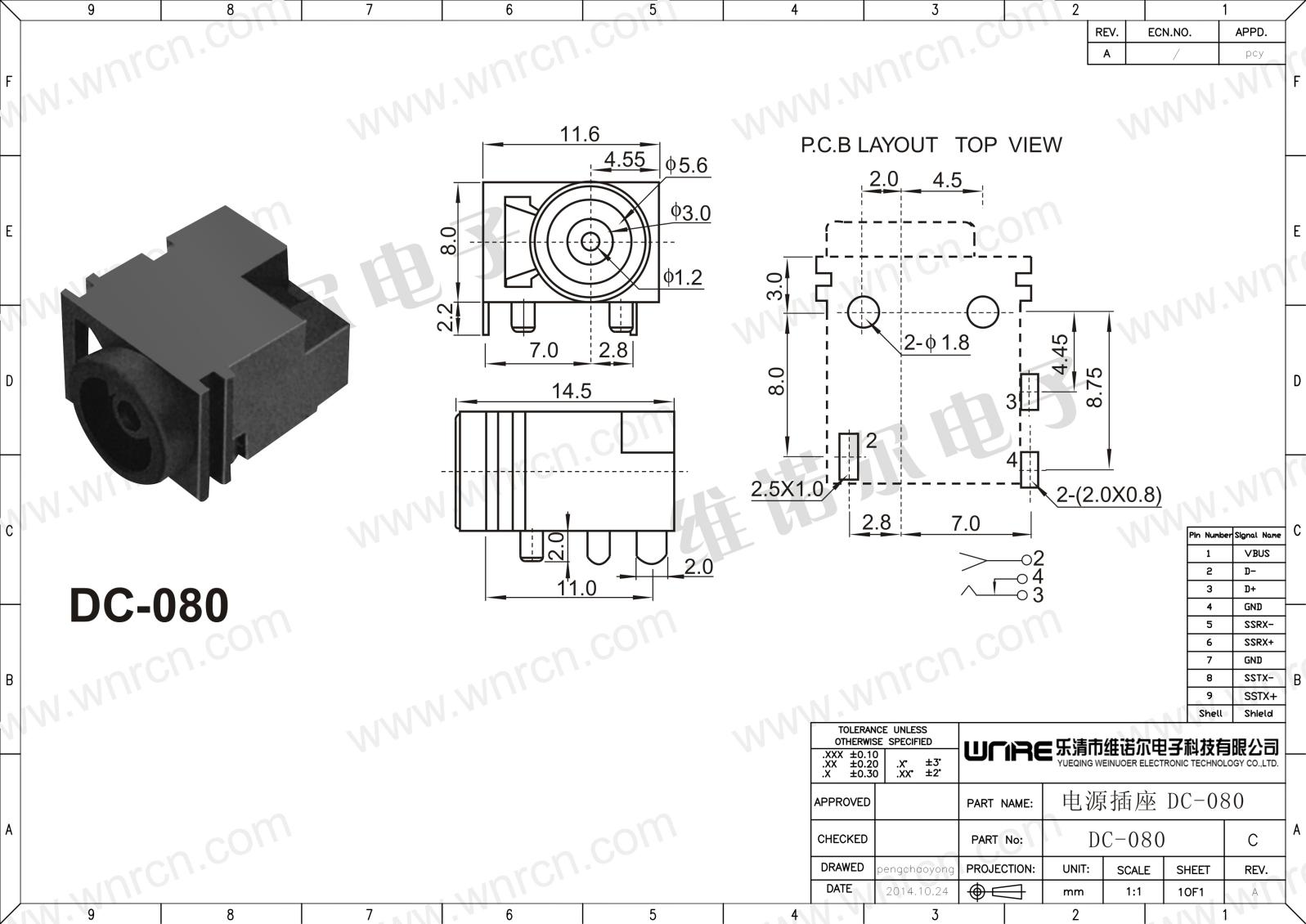 DC-080 Power Socket Image 1