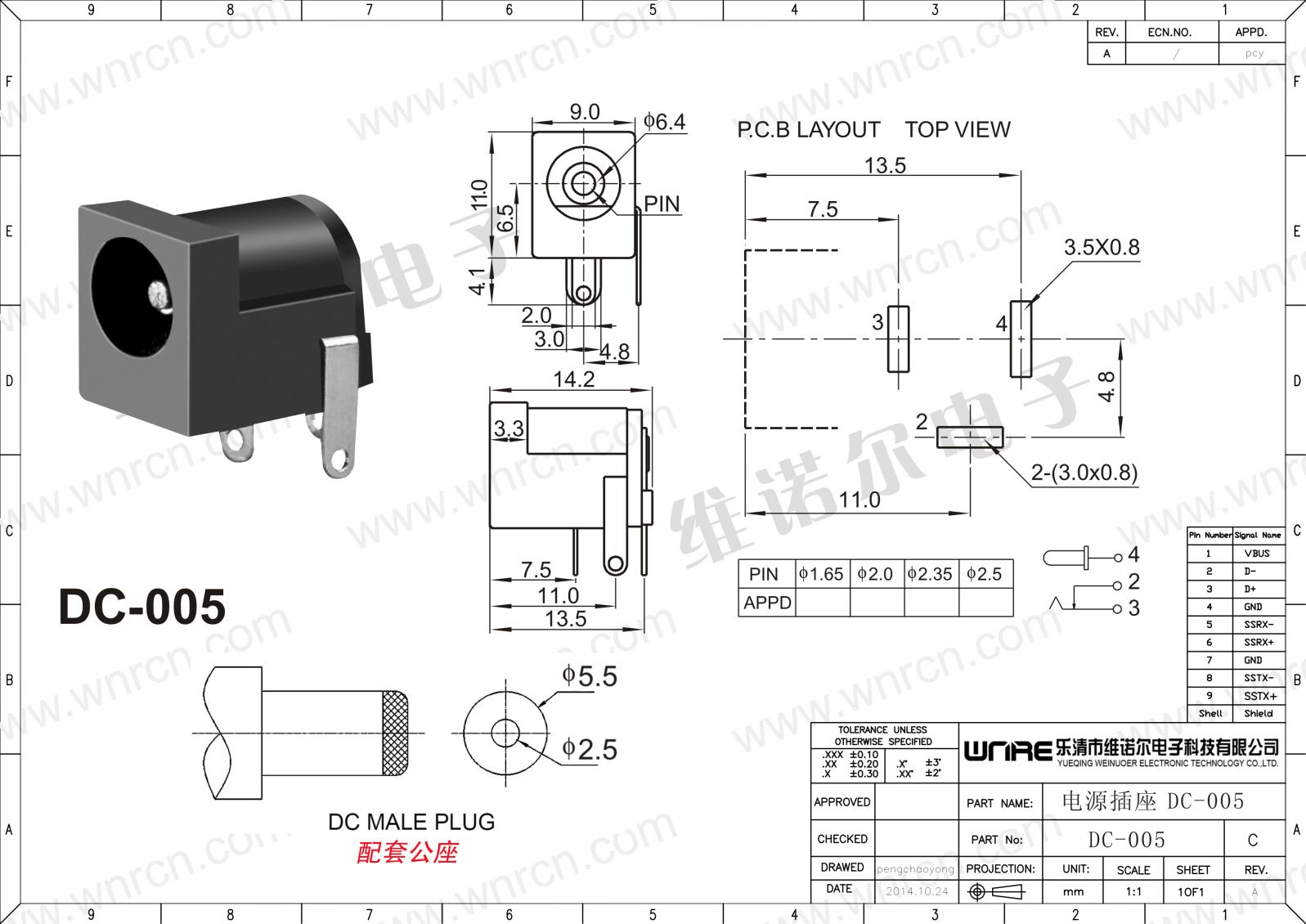 DC-005 Power Socket